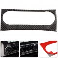 Acouto Center Console Air Conditioning Trim Cover Carbon Fiber Car Interior Condition Vent Outlet Ring Decoration Sticker For