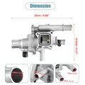 Engine Coolant Thermostat Housing Assembly With Sensor Gasket For Chevrolet Cruze 2011 2016 And Chevy Sonic 2013 2018 1 8l