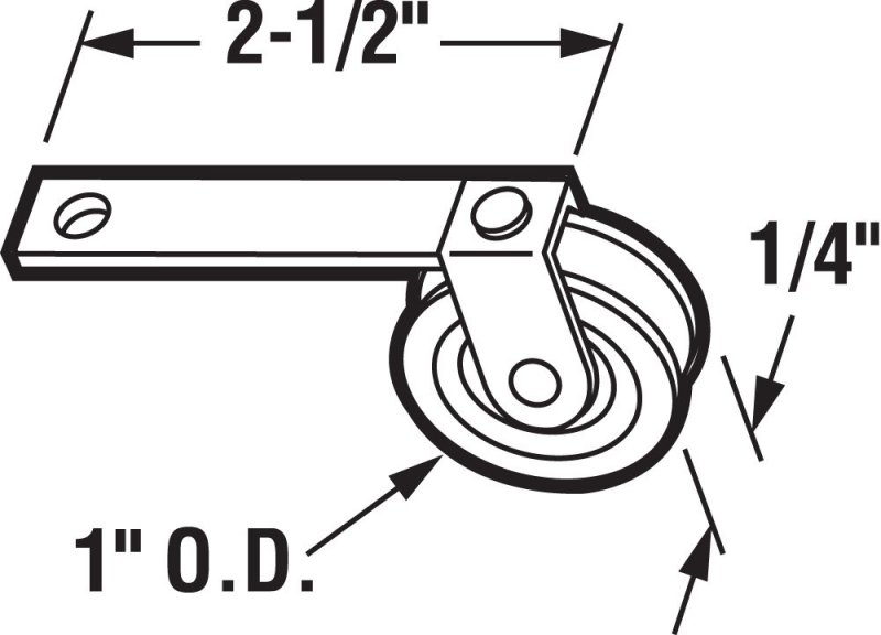 B 753 Stainless Steel Ball Bearing Roller Screen Door Tension Spring 1 In Diameter Concave With 2 5 Straight Pack