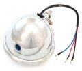 4 5 Bottom Mount Halogen Motorcycle Headlight Chrome W Clear Lens