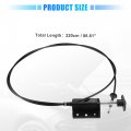 Uxcell Hood Release Cable For Dodge D150 D250 W150 W250 Ramcharger 1981-1993 W100 1984-1989 No 55024942 Front Latch Lock