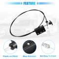 Uxcell Hood Release Cable For Dodge D150 D250 W150 W250 Ramcharger 1981-1993 W100 1984-1989 No 55024942 Front Latch Lock