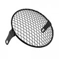 Keenso 6 3 Motorcycle Grill Headlight Protector Guard Cover Retro Cafe Racer Metal Wire Mesh Side Mount Universal