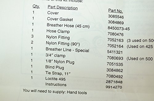 Atv Utv 4 Stroke Breather Kit For Sportsman Scrambler Magnum Ranger Part Number