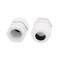 Uxcell 16 Pcs Pg21 Ip66 Waterproof Cable Gland Connector White Plastic