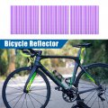 X Autohaux 36 Pcs Purple Bicycle Reflector Reflective Version Durable Abs Night Visibility Cycling For Bike Mountain Wheels