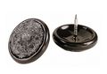 Shepherd Hardware 9103 1-inch Nail On Furniture Glides With Carpet Base 4-pack 