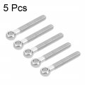 Uxcell M12 X 80mm 304 Stainless Steel Machine Shoulder Lift Eye Bolt Rigging 5pcs