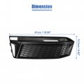 X Autohaux Pair Front Fog Light Grille Bumper Grill Cover For Audi A4 S-line S4 2017-2019 8w0807681k 8w0807682k