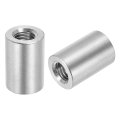 4pcs M14 Round Connector Nuts 304 Stainless Steel Coupling 30mm 1 18 Length Sleeve Rod Bar Stud Nut For Bracket M14x30x20mm 