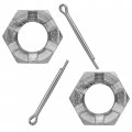 Caltric Front Axle Nut Compatible With Kawasaki Kfx450r Ksf450b 2008-2014 92015-1765 Qty 2