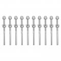 10pcs Wire Rope Terminal Accessories For Swage End Cable Railing Tensioner Steel Kit Porch Stainless Hand Pressure Connector