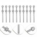 10pcs Wire Rope Terminal Accessories For Swage End Cable Railing Tensioner Steel Kit Porch Stainless Hand Pressure Connector