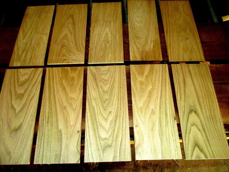 10 Pieces Clear Thin Kiln Dried Sanded Butternut Wood Lumber 12 X 4 5-5 A A