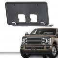 G-plus Front License Plate Bracket Black 1pc Compatible With Ford F250 Super Duty 2020 2021 2022 Fit F350 2020-2022