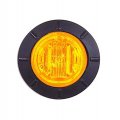M09400ycl Amber 1 25 In Round Led Clear Lens Clearance Marker Light Polycarbonate Housing Resin Sealed Electronics Includes 