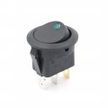 Baomain Car Truck Rocker Toggle Switch Green Dot Led Light 12v Spst On-off Control W Cap Pair