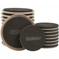 Super Sliders Assorted Round Reusable Multi-surface Furniture With Drawstring Bag Beige 21 Pack 