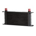 Universal An-10an Engine Transmission Oil Cooler For Japanese Model Black 10 Row Aluminum 