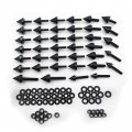 Httmt Mt215-007- Black Spike Fairing Bolts Kit Compatible With 2003-2007 Yzf-r6 2006-2010 Yzf R6s