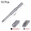 Uxcell 10 Pcs 5mm Round Shank 60mm Length 3 Phillips Ph1 Magnetic S2 Screwdriver Bits