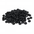 Uxcell Rubber Ring Sealing Grommet Electrical Wiring Gasket Black 10mm Inner Dia 200pcs