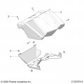 Polaris Atv Pod With Cutout Black Genuine Oem Part 5454433-070 Qty 1