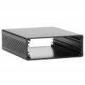 Aluminum Alloy Project Box Electric Junction Case Integrated Enclosure 24x64x80mm Matte Black 
