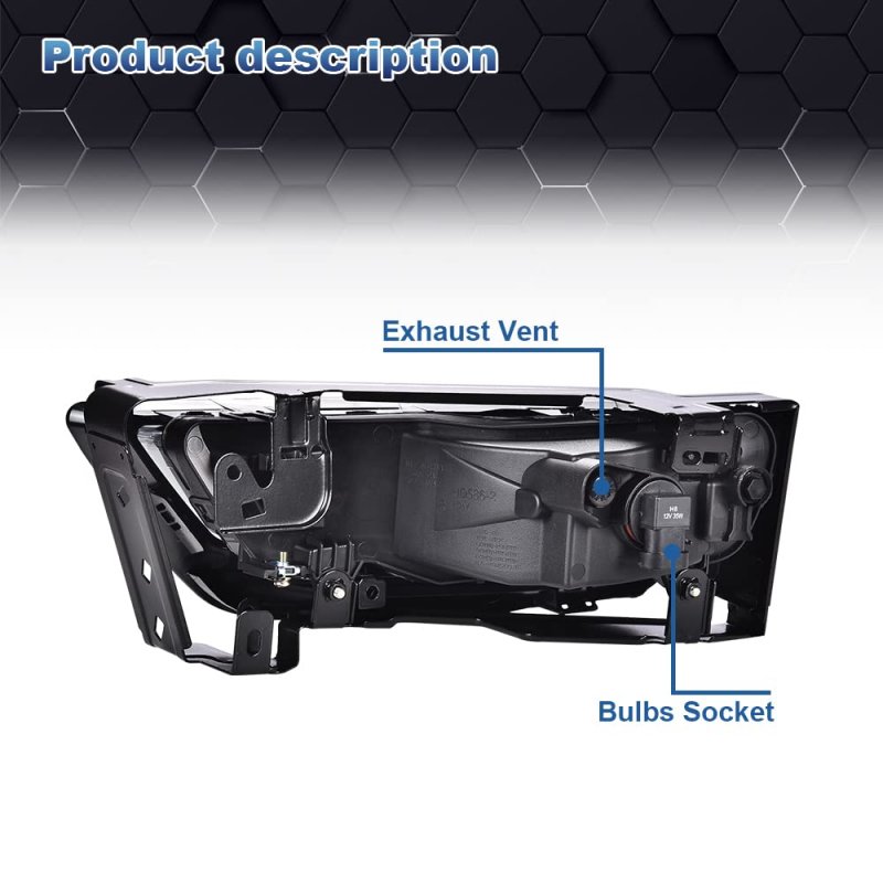 Fog Light Assembly For 2013 2015 Honda Accord Sedan Smoky Lens With Bulbs Direct Replacement 33900t2aa01 Front Halogen Lamps 2