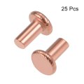 25 Pcs 32 X 5 16 Flat Head Copper Solid Rivets Fasteners