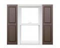 Polaris Homeside Raised Panel Vinyl Shutters 1 Pair 14-1 2in X 47in 022 Chocolate 