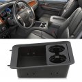 G-plus Center Console Tray Cup Holder Bezel Compatible With Chevy Avalanche Silverado 1500 Tahoe Gmc Sierra Yukon Xl 2007-2014