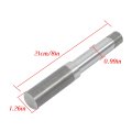 Bt8 Round Spindle With Fastening Accessories For 2000lb Axles 1 25 In Shank Diameter And 8 Overall Length Stainless Steel