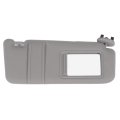 Right Passenger Side Sun Visor For Toyota Camry Sedan 4 Door Without Sunroof 2006 2007 2008 2009 2010 2011 Gray Fabric Replace 