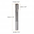 Harfington Chucking Reamer 15 5mm H7 C1 K30 Carbide Tip Precision Straight Flutes Round Shank Lathe Machine Milling Cutter