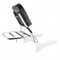 Backrest Sissy Bar Luggage Rack Pad Compatible With Replacement For Yamaha V Star 1100 Xvs1100 Classic Dragstar