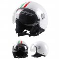 Woljay Motorcycle Vintage Half Helmets Biker Cruiser Scooter Touring Helmet White L