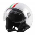 Woljay Motorcycle Vintage Half Helmets Biker Cruiser Scooter Touring Helmet White L