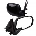 Ocpty Black Left Side And Right Mirrors Fit For 2002 Chevy Avalanche 2500 Smooth Mirror Glass Heating Manual Folding