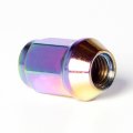 Circuit Performance 12x1 25 Neo-chrome Closed End Bulge Acorn Lug Nuts Cone Seat Forged Steel 20 Pieces