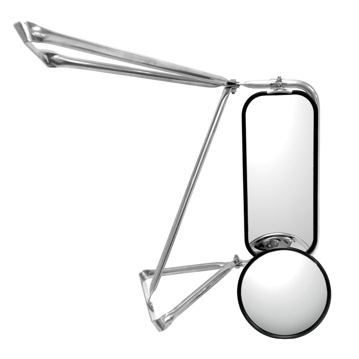 Door Mirror Stainless Steel Passenger Side For Ford F350 F600 F700 1980-1997