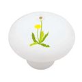 Dainty Dandelion Decorative High Gloss Ceramic Drawer Knob 