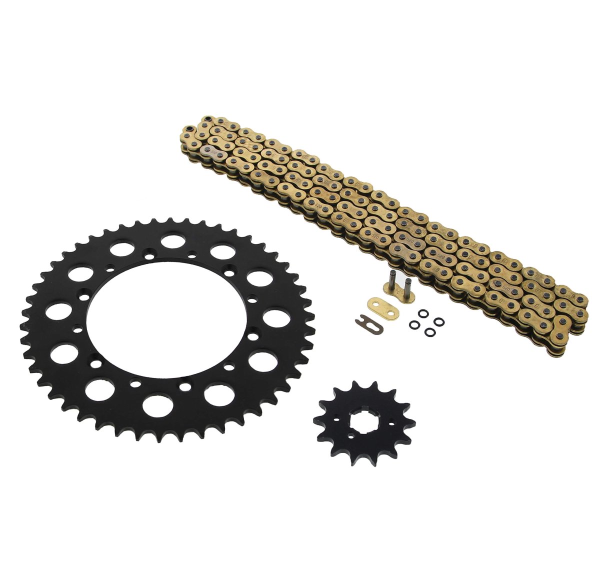 Fits Kawasaki 94-96 Kx250 91-94 Kdx250 Gold O Ring Chain Sprocket Black 14 48 112l