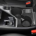 Airspeed For Subaru Crosstrek 2023 2024 Center Console Cup Holder Panel Frame Cover Soft Carbon Fiber Interior Trim Black