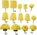 Se Set Of Assorted Cloth Yellow Buffs 14 Pc Cbm13