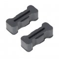 Wflnhb Rear Tailgate Bumper Rubber Latch Black 15726082 Pair Replacement For 1994-2004 S10 Sonoma