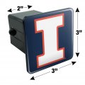 University Of Illinois Fighting Illini Logo Tow Trailer Hitch Cover Plug Insert