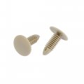 Uxcell 100pcs 6mm Hole Plastic Rivets Fastener Push Clips Khaki For Car