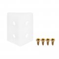 Uxcell 10pcs 90 Degree Plastic Corner Braces 33x19x19mm Nylon Shelf Right Angle Brackets With Screws For Cabinets Cupboards