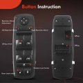 A-premium Master Power Window Switch Compatible With Chrysler Town Country Dodge Grand Caravan Jeep Liberty 2008 2009 Without